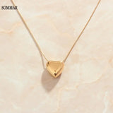 Little Love Peach Heart Perfume Pendant Necklace