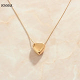 Little Love Peach Heart Perfume Pendant Necklace