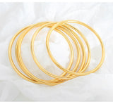 Plated friendship bangle for women 3mm-56mm minimalist folding bracelet jewelry