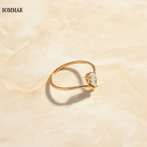 Water Drop Zircon Fine Ring - Top Jewelry