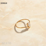 Water Drop Zircon Fine Ring - Top Jewelry