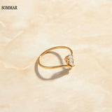 Water Drop Zircon Fine Ring - Top Jewelry
