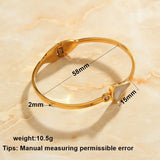 Plated Girlfriend Charms Bangle Wedding Bracelet Clovers Decoration