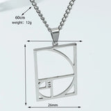 Stainless Steel Boy Girl Pendant Necklace