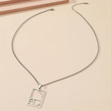 Stainless Steel Boy Girl Pendant Necklace