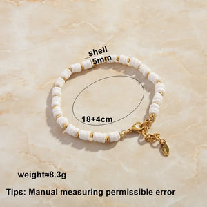 Plated charm bracelet for female Fritillaria Beaded Bracelet anchor Christmas