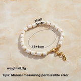 Plated charm bracelet for female Fritillaria Beaded Bracelet anchor Christmas
