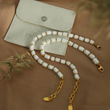 Plated charm bracelet for female Fritillaria Beaded Bracelet anchor Christmas