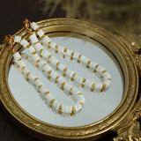 Plated charm bracelet for female Fritillaria Beaded Bracelet anchor Christmas