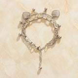 18KGP Goddess Charm Bracelet Multi-Layer Men's Wristb