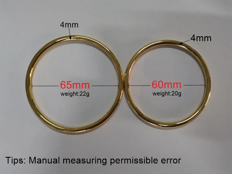 Stainless Steel Charms Bangle Gold/Rose Wedding Bracelet