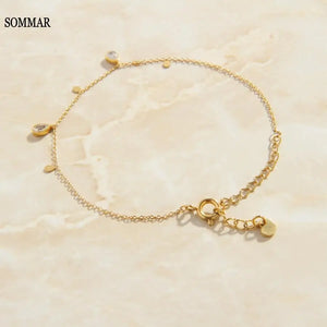 Plated Maiden Charm Bracelet Water Drop Bracelet Wedding Jewelry