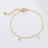 Plated Maiden Charm Bracelet Water Drop Bracelet Wedding Jewelry
