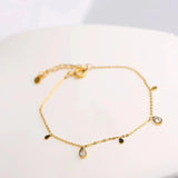 Plated Maiden Charm Bracelet Water Drop Bracelet Wedding Jewelry