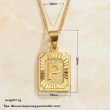 Vintage 18KGP Plated A-Z Letter Necklace Pendant Sale