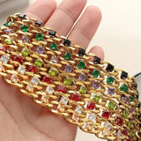 Green Zircon Bracelets & Bangles Men Jewelry