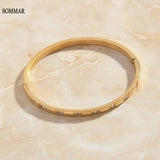 Plated Lady Charms Bangle 4mm Bracelet Wedding Jewelry