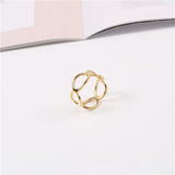 Hollowed Out Wedding Rings for Women and Men - Size 6 7 8 - Christmas Gift
