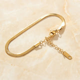 Goddess Women's Bracelet with Anchor Charms 18KGP Filled