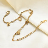 Women's Peach Heart Love Bracelet Fine Jewelry