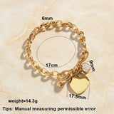 Resin Charms 18KGP Plated Maiden Bracelet
