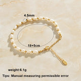 Plated Perfume Women Bracelets Freshwater Pearl Bead Bracelet Anchor