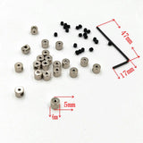 5mm Pin Back 10?20?50?100 pcs Locking Pinkeepers w/ Wrench Biker