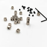 5mm Pin Back 10?20?50?100 pcs Locking Pinkeepers w/ Wrench Biker