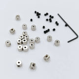 5mm Pin Back 10?20?50?100 pcs Locking Pinkeepers w/ Wrench Biker