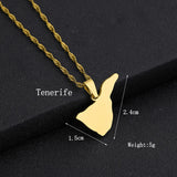 Canary Islands Pendant Necklaces Women Girl Jewelry