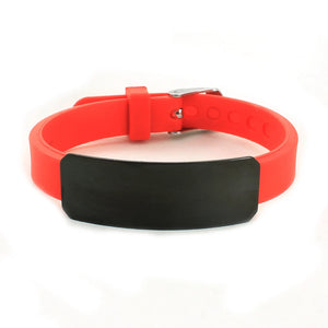 SOS Kids ID Bracelet for Children Soft Silicone Emergency Name Phone Number