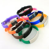 SOS Kids ID Bracelet for Children Soft Silicone Emergency Name Phone Number
