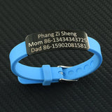 SOS Kids ID Bracelet for Children Soft Silicone Emergency Name Phone Number