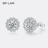 Silver Diamond Moissanite Earing Wedding 925
