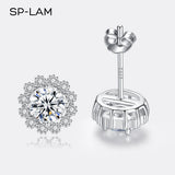 Silver Diamond Moissanite Earing Wedding 925