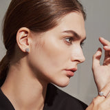 Silver Diamond Moissanite Earing Wedding 925