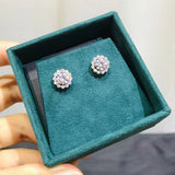 Silver Diamond Moissanite Earing Wedding 925