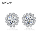 Silver Diamond Moissanite Earing Wedding 925