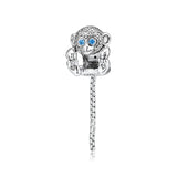 SPARKLING MONKEY Beads 925 Silver DIY Beads