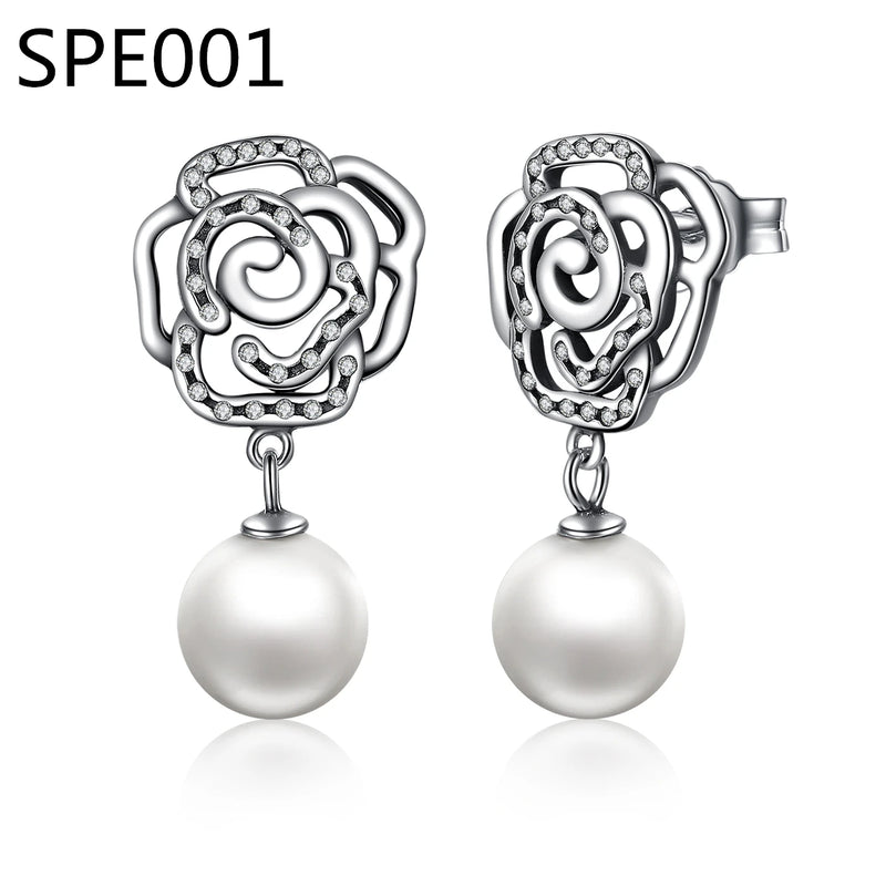 SPE1 Moon Star Asymmetric Hoop Earring Micro Inlaid Zircon Jewelry
