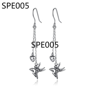 Punk Style Double Layer Chain Hoop Earrings for Women Party