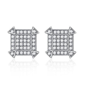 SPE12 Luminous CZ Stud Earrings for Women