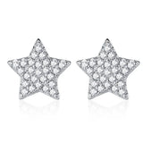 SPE12 CZ Cuff Earrings Huggie Studs