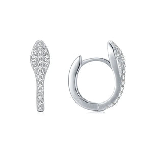SPE14 Silver Circle Earring For Women Wedding Party