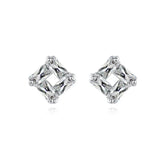 SPE14 Silver Circle Earring For Women Wedding Party