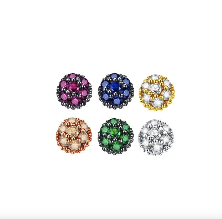 925 Silver Zircon Butterfly Star Flower Stud Earrings Gift