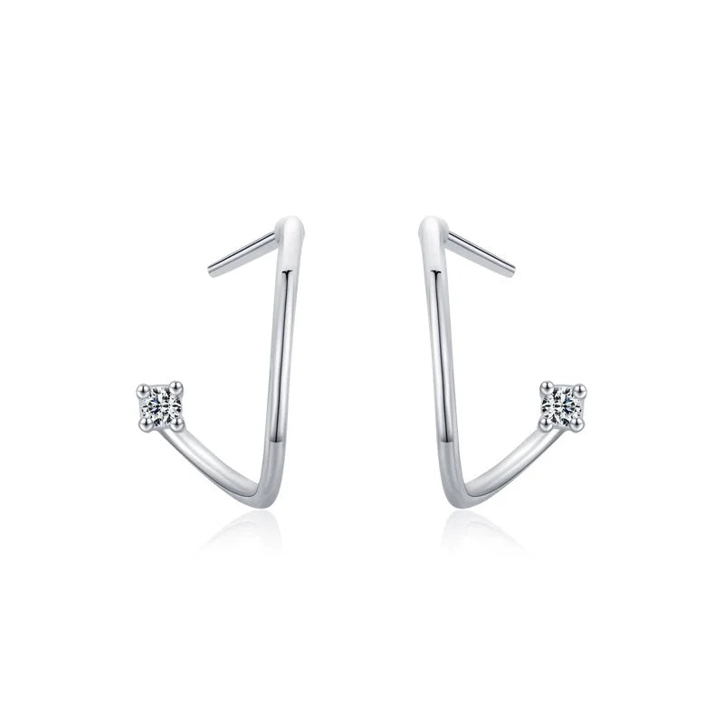 SPE16 Silver Circle 41mm Hoop Earrings For Women