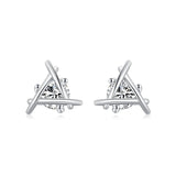 SPE16 Silver Circle 41mm Hoop Earrings For Women