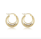 925 Silver Zircon Flower Drop Earrings For Women