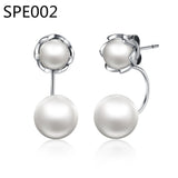 Large Asymmetric Hearts Of Love Silver Earrings